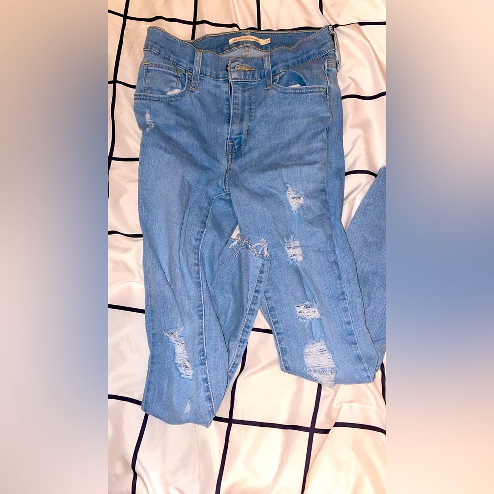 Levi High Rise skinny jeans